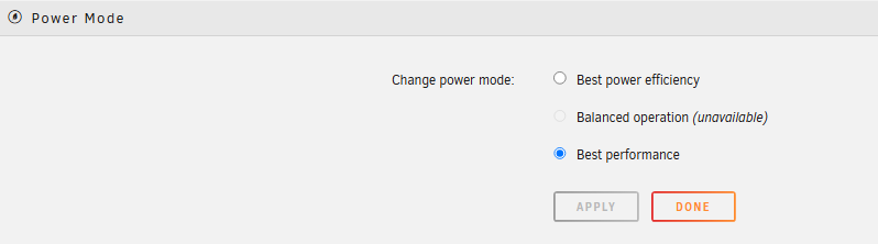 Power Mode