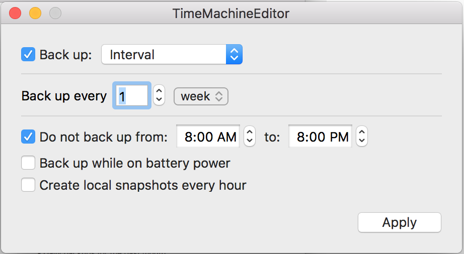 Time Machine Editor